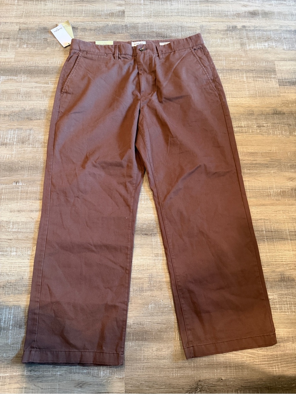 Goodfellow & Co Men's Burgundy Straight Chinos